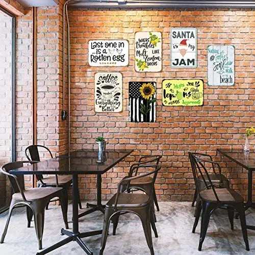 

Tin Sign Allows All Visitors To Enter The Lobby Tavern Garage Hotel Coffee Shop Fence Farm Forest Garden Gate Wall Art 12x8 Inch