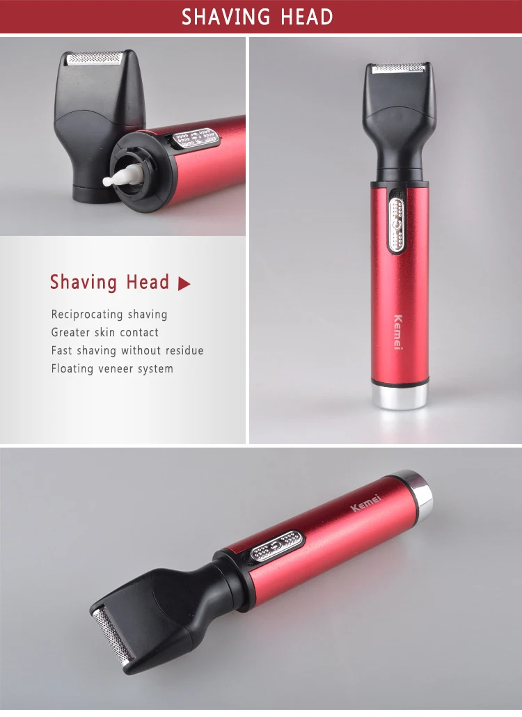 

Kemei Electric Shaving Nose Ear Trimmer Safety Face Care Nose Hair Trimmer for Men Shaving Hair Removal Razor Beard Machine