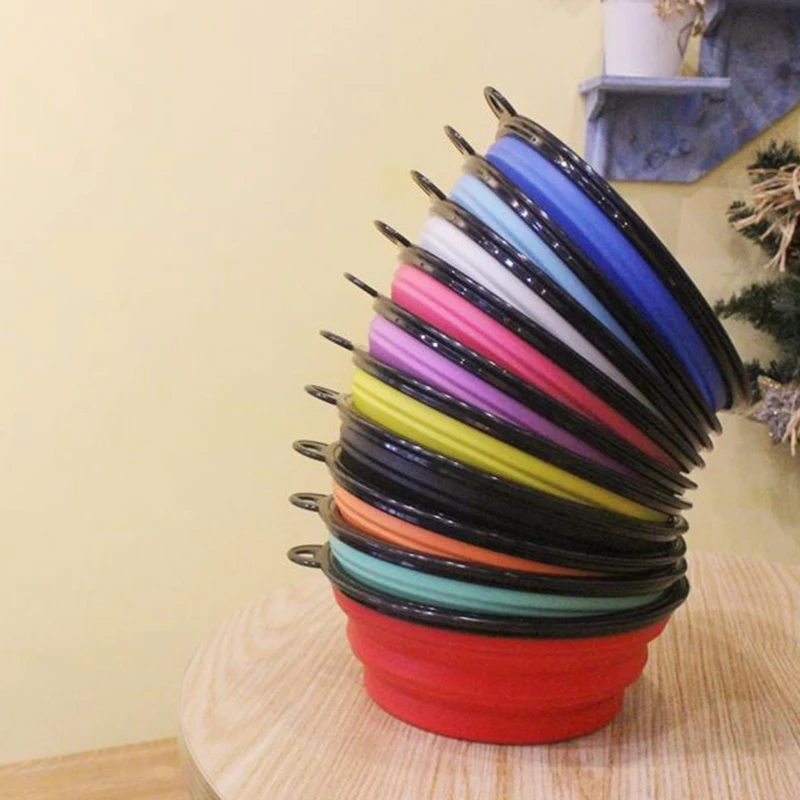 

TPE Plastic Pet Folding Dog Bowl Pet Supplies Silicone Folding Dog Bowl