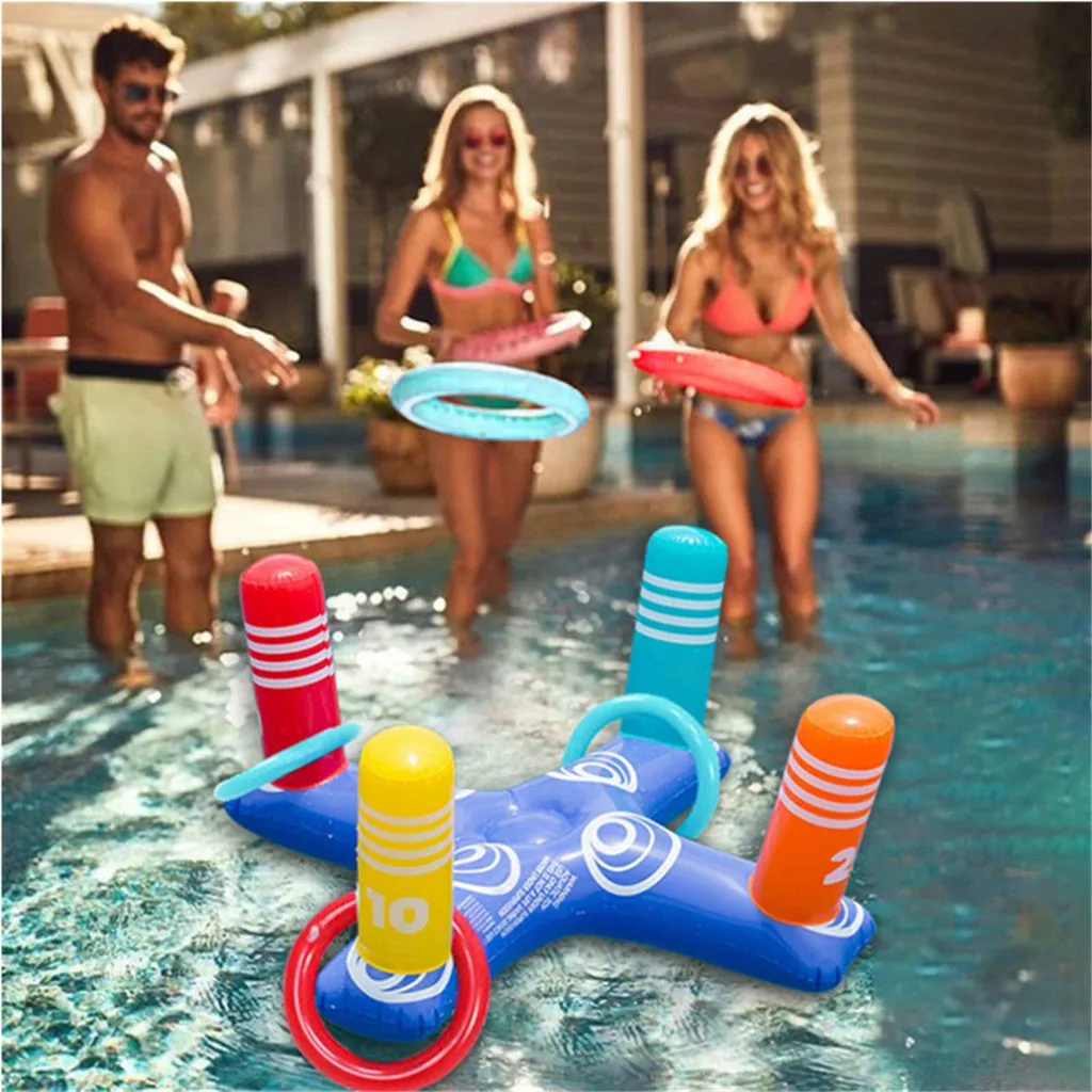 

Children And Adults Inflatable Cross Ring Toss Game Swimming Pool Fun Toys Summer Water Beach Party Props Plaything Air 2021#28