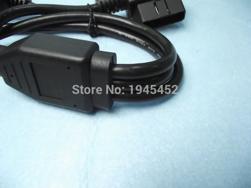 Кабель OBD II 16 Pin 2 разветвитель адаптер Удлинительный кабель штекер три гнезда Y