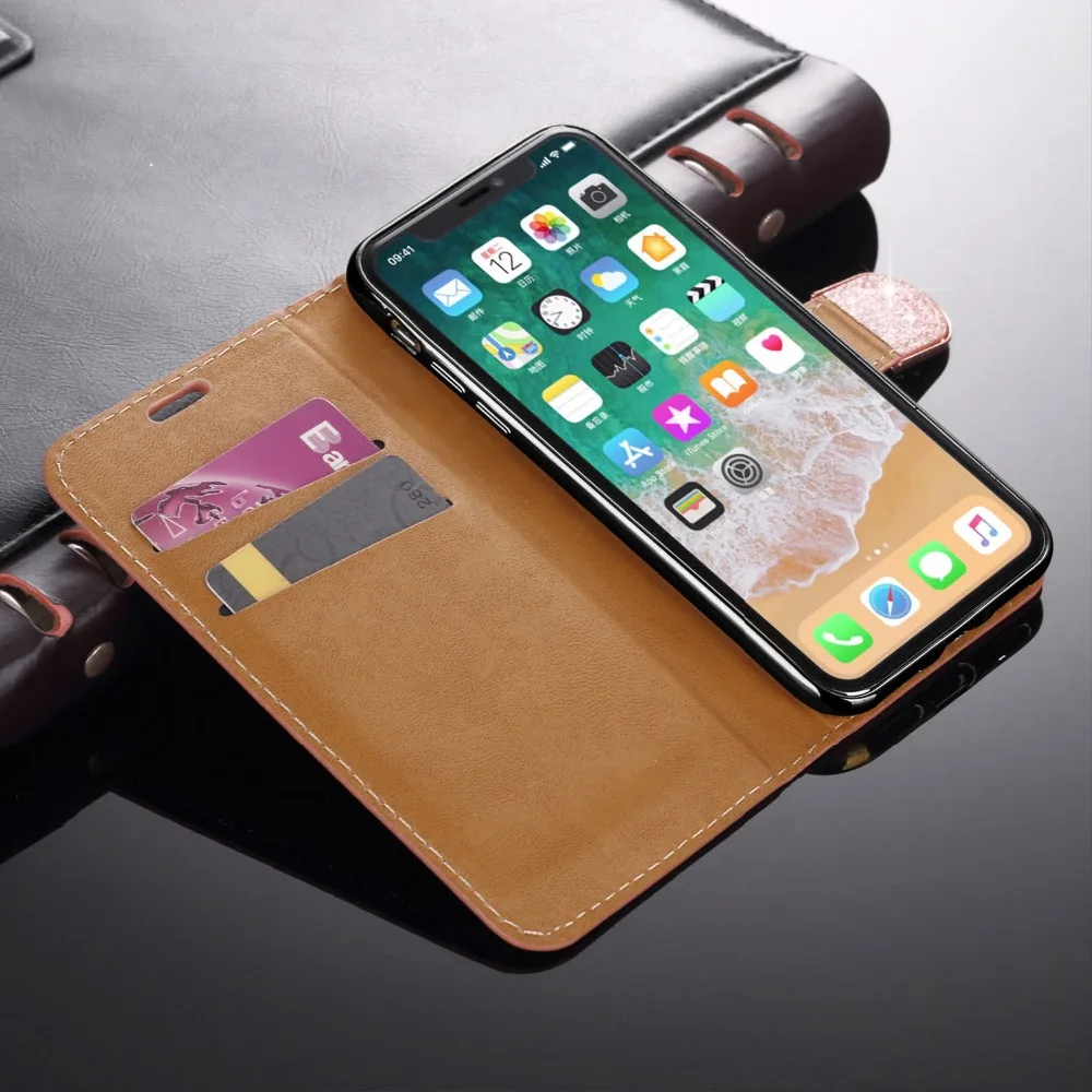 L-FADNUT для iPhone X Xr Xs Max 8 7 6S 6 Plus 5 5S SE чехол Роскошный элегантный блестящий Блестящий