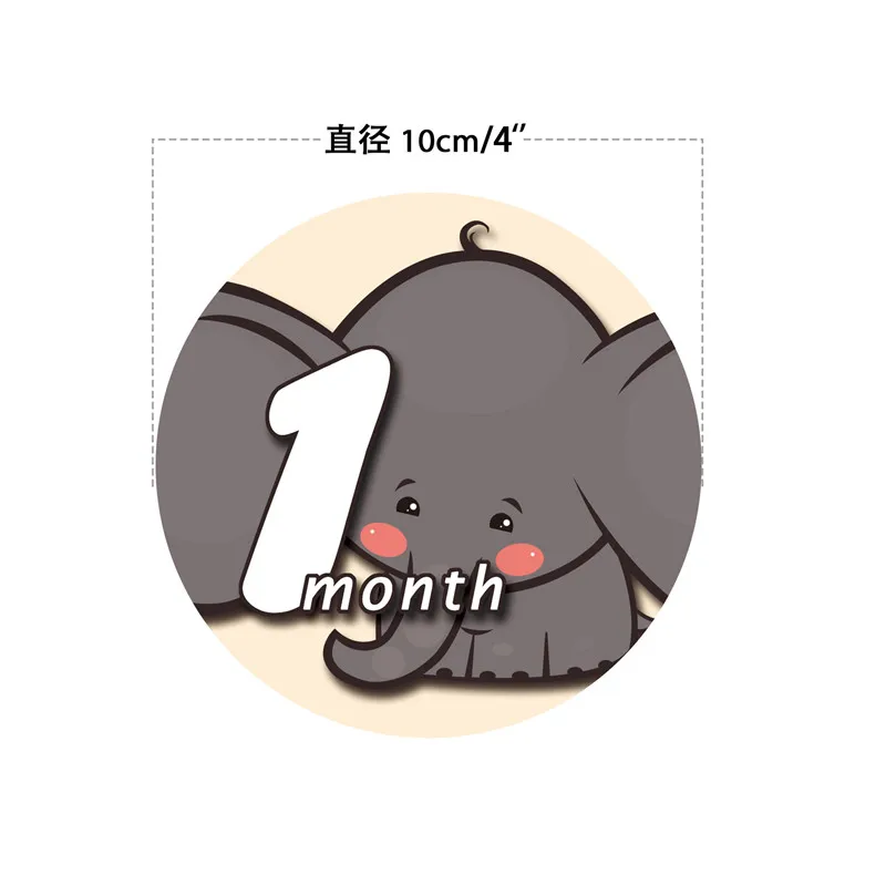 12 шт./компл. наклейка на месяц для малышей студийный дом новорожденных памятные