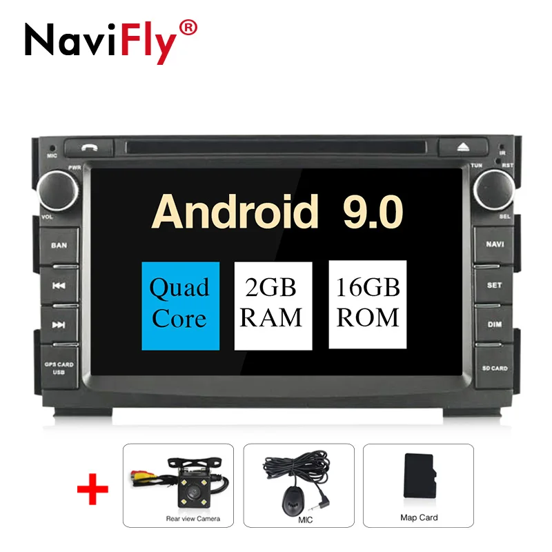 px30 NaviFly Android9.0 OctaCore 4 Гб ОЗУ 64 Гб ПЗУ 2din Автомобильная магнитола для KIA Venga Автомобильный мультимедийный плеер gps dvd-плеер wifi DVR - Цвет: px30