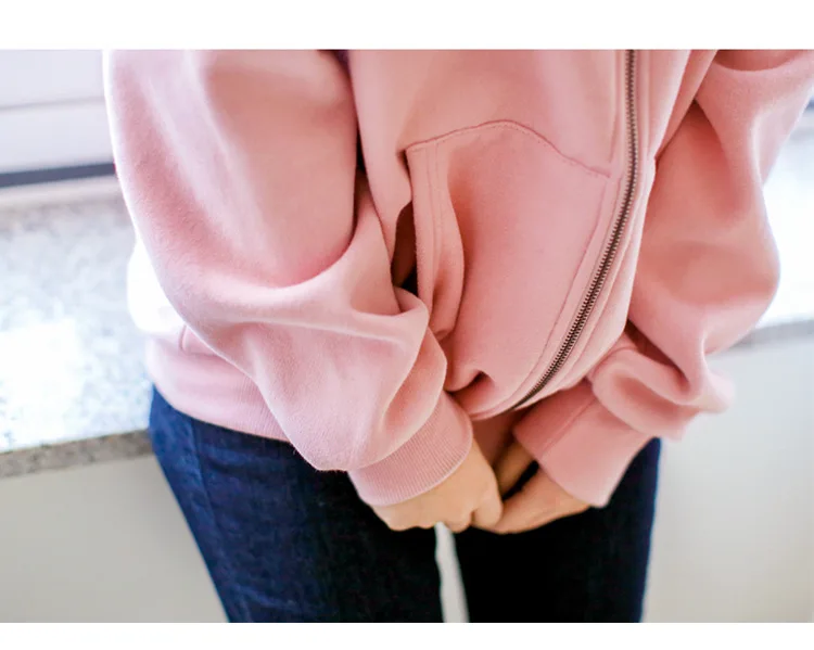 

2020 Hoodie coat Autumn And Winter Women New Cotton Jacket Long Sleeve Sweatshirt Thicken Cardigan Cloak Shrugs Large Size