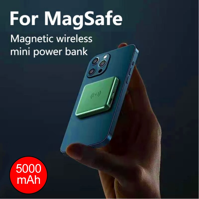 Магнитное Беспроводное зарядное устройство для iPhone 12 Pro Mini Max Портативное