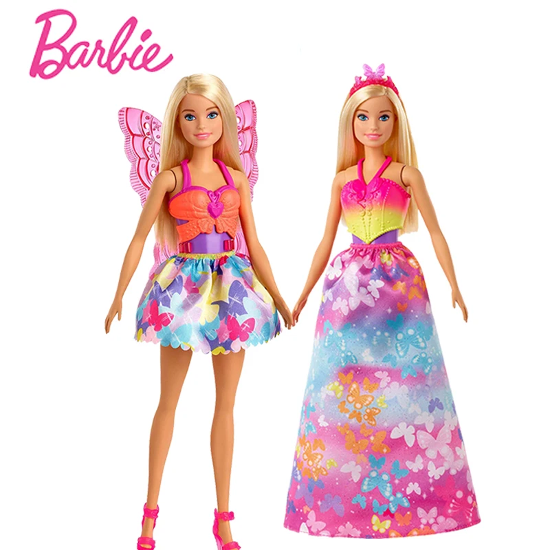 

Dreamtopia Barbie Dolls Elf Mermaid Toy for Children Barbie Clothes Kids Toys for Girls Accessories Doll Dress Gift Set Juguetes
