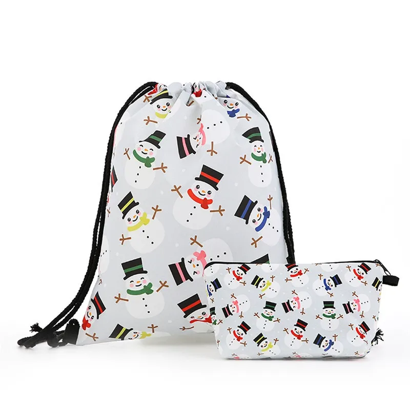 Детский рюкзак для девочек на Рождество красный мультяшный с изображением