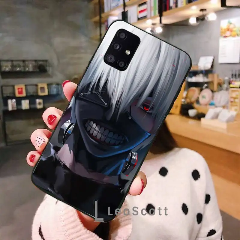 

Tokyo Ghoul Trendy Anime Phone Case For Samsung A40 A31 A50 A51 A71 A20E A20S S8 S9 S10 S20 Plus note 20 ultra