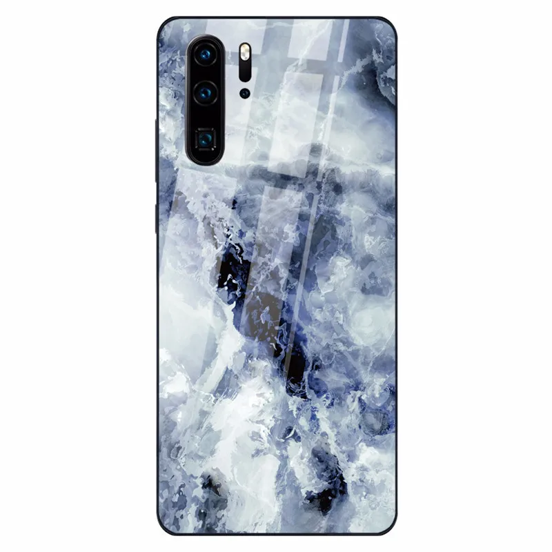11 Цветной мраморный чехол для телефона huawei P30 P20 Lite Shookproof закаленное стекло чехол для mate 20 Lite Honor 9 10 Lite 8X MAX Nova 3 - Цвет: 11