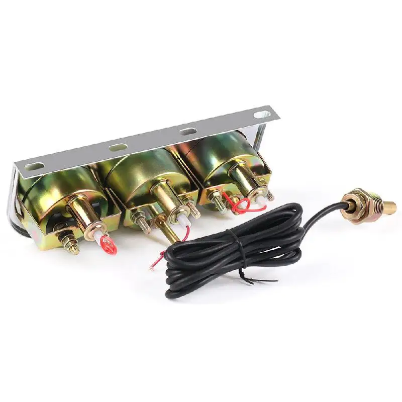 Универсальный 2 дюйма 52 мм хромированный датчик давления масла температуры воды