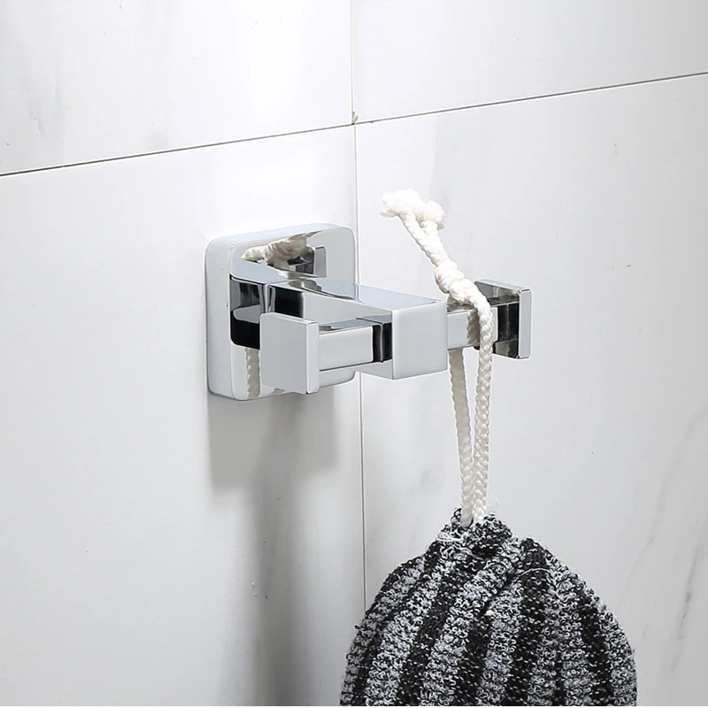 luxury square bathroom brass hardware sets towel rack paper holder toilet brush holder towel holder hook row hook activity bar free global shipping