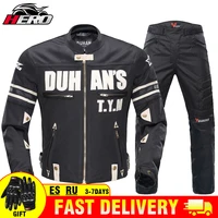 duhan motorcycle jacket moto jacket protective gear armor motocross suit jacket pants men motorcycle clothing