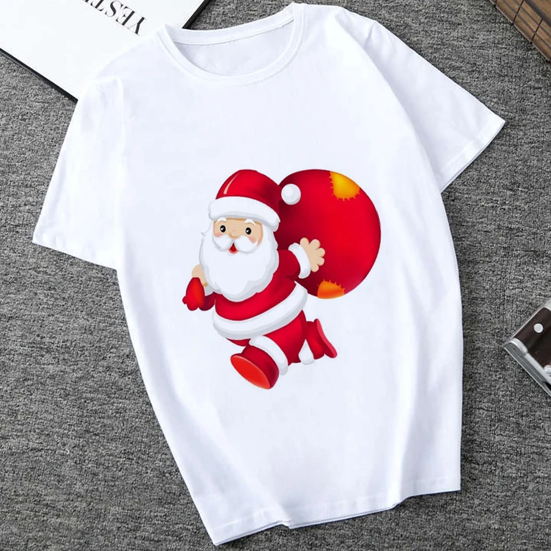 

New Arrival Tshirts Women Cute Christmas Female Tshirt Fashion Casual Tops Harajuku Streetwear Short Sleeve Vogue T Shirt Tumblr