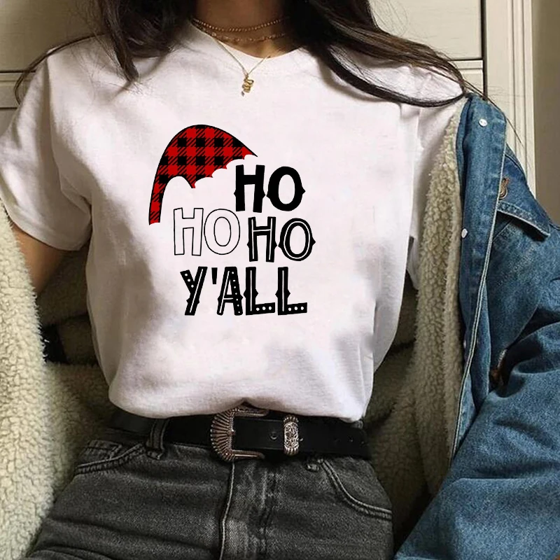 Женские праздничные кофейные клетчатые рождественские топы женские футболки с