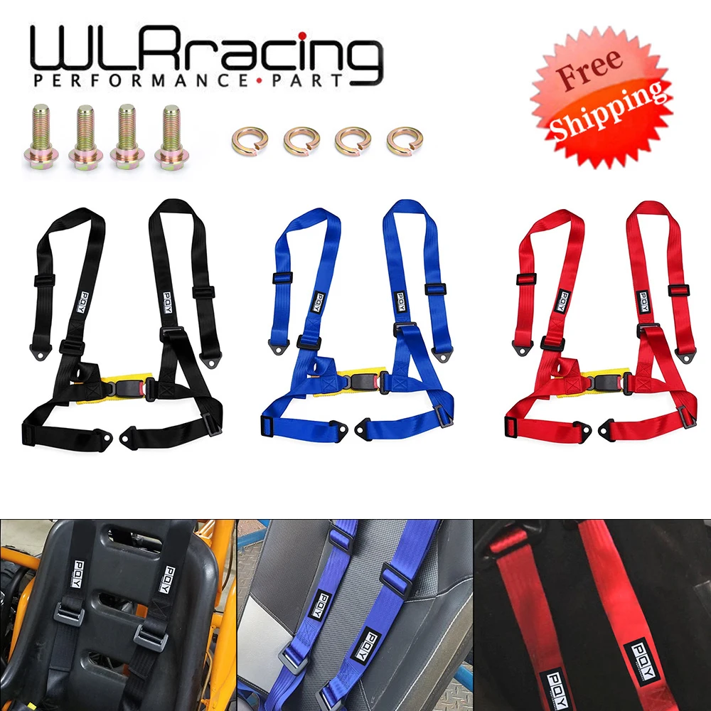 

2" Racing Harness Seat Belt 4 Point Fixing Mounting Quick Release Car Safety Racing Seat Belt For Racing Seat&Go-kart Seat SHS01