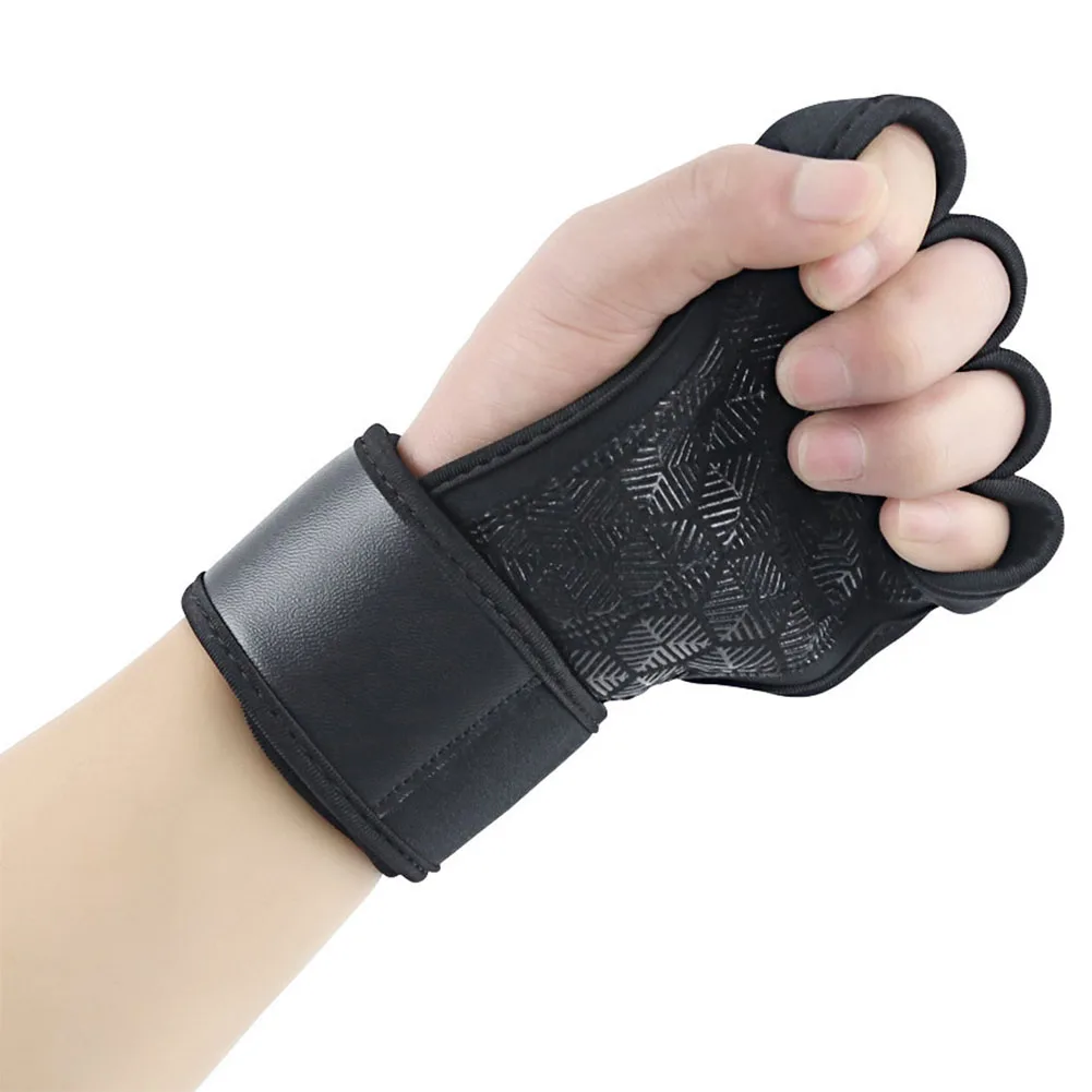 

1 Pair Daily Training Protective Outdoor Building Weight Lifting Gym Sports Breathable Anti Slip Fitness Gloves Wrist Support