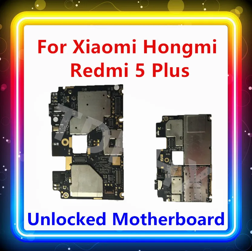 Разблокирована для Xiaomi Hongmi Redmi Note 5/5 Plus материнская плата 32 Гб 64 Гб ОС Android с чипом заменена для Hongmi 5 P материнская плата MB