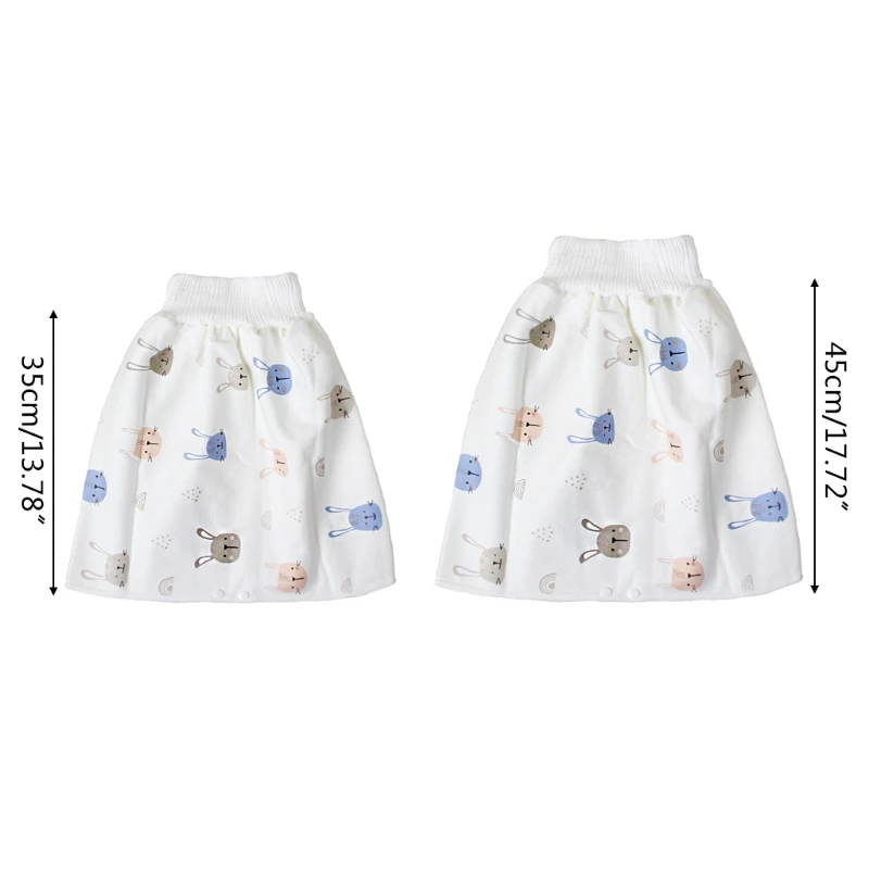 

Comfy Infants Baby Diaper Skirt Waterproof Absorbent Cotton Washable Shorts Toddler Potty Training Nappy Pants