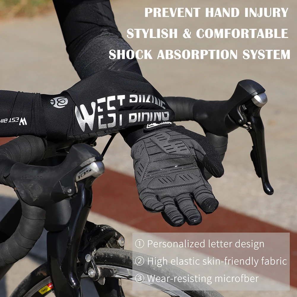 

Men Women Sports Full Finger Gloves Shockproof Breathable MTB Road Bicycle Cycling Equipment Balight Cycling Bike Gloves