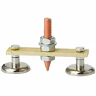 Двойная сварочная магнитная головка Заземляющий зажим магнитный держатель зажим Крепление сильная Сварка большой всасывающий абсорбирующий вес N35