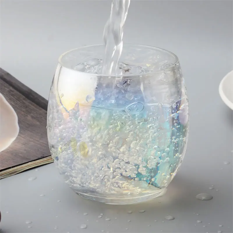 Цветная кофейная кружка 300 мл бокал для вина стеклянная неваляшка стакан питья