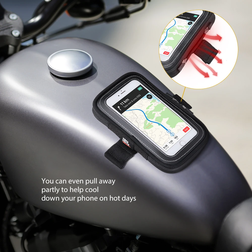 kemimoto motorcycle tank bags waterproof magnetic tank bag touch screen phone gps bag for bmw r1200gs for sportster touring mt09 free global shipping