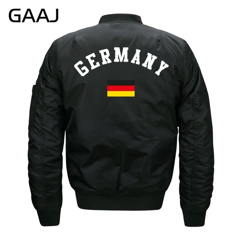 

GAAJ Print Germany Flag Jackets Men Windbreaker Pilot Jacket Army Green Plus Size Parka Print Coat Autumn Waterproof