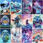 Розничная продажа алмазной вышивки Disney Stitch 5D, квадратная мозаика стразы, картины, подарок на день рождения