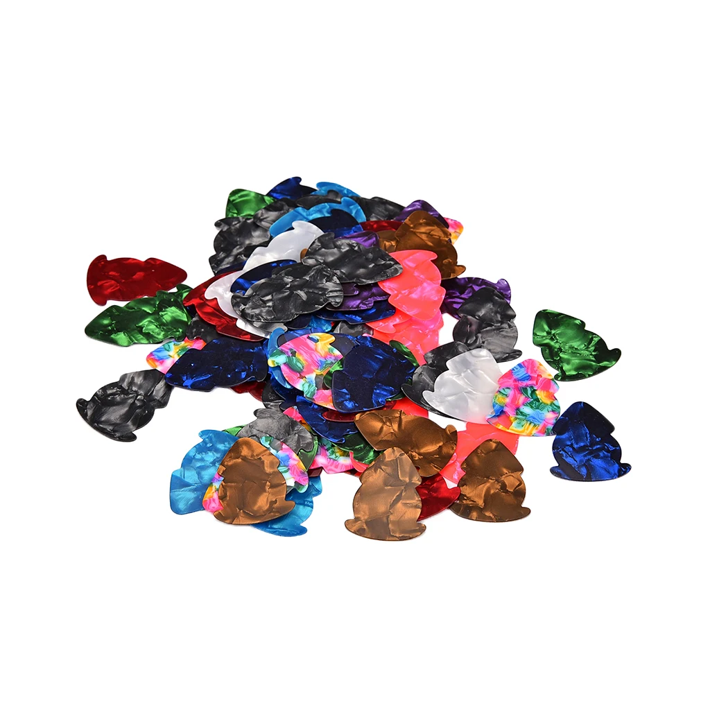 Набор целлулоидных гитарных медиаторов 100 шт. аксессуар для струнных