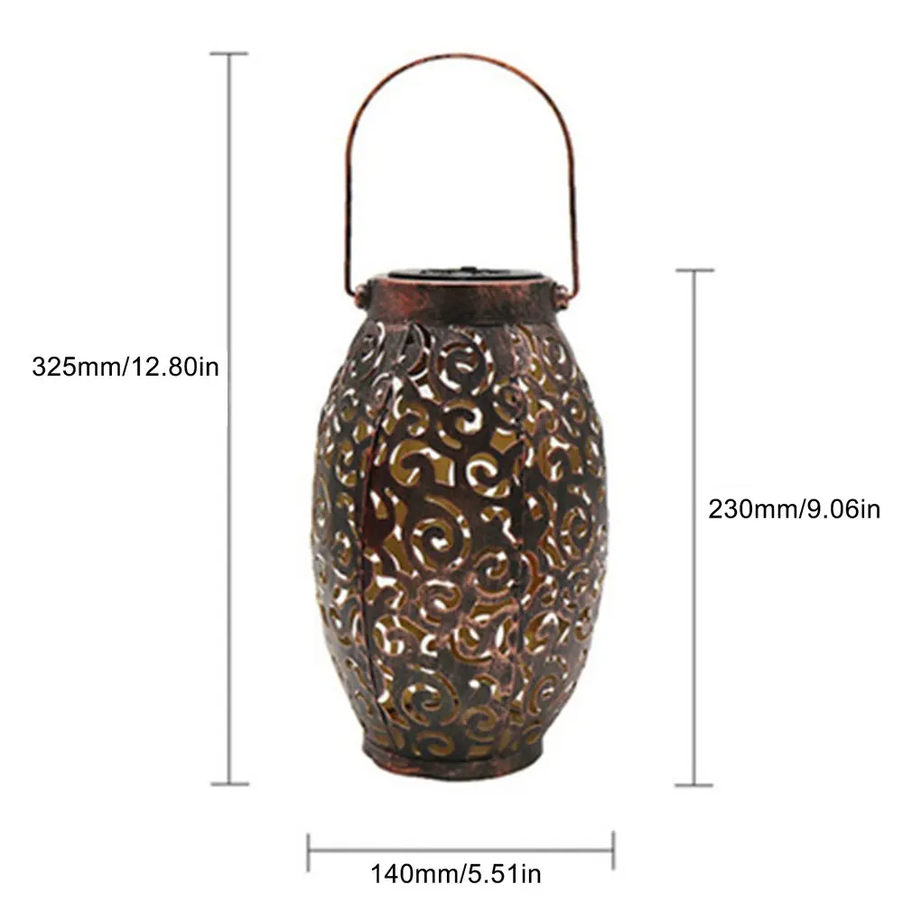 

Outdoor Wrought Iron Solar Lamp Can Be Used For Courtyard Hollow Projection Lamp And Garden Villa Lawn Lamp Portable