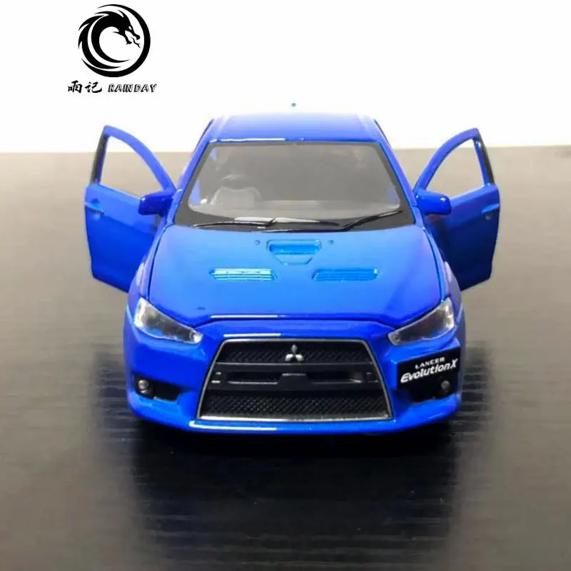RD 1/32 масштабная модель автомобиля игрушки Mitsubishi Lancer Evolution X звук и свет Литье Металла Отступить модели автомобиля игрушки для подарка, для детей