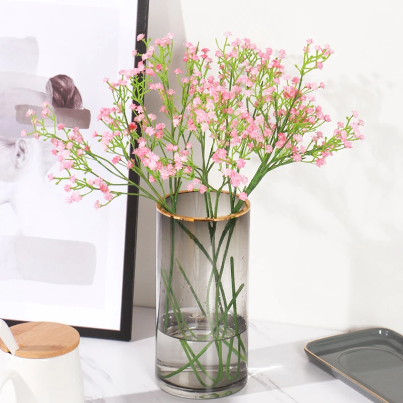 

52cm Babies Breath Artificial Flowers Plastic Gypsophila DIY Floral Bouquets Arrangement For Wedding Home Decoration