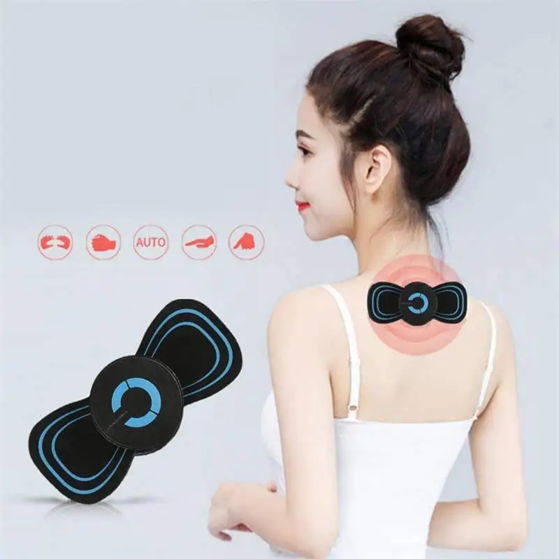 Massage Stickers Portable Mini Electric Neck Back Body Massager USB Health Care Relaxation Tool | Мебель