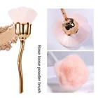 Пудра для ногтей кисть розовые волосы розовая кисточка кисть для ногтей кисть для маникюра веерообразные кисточки многофункциональный Красота инструмент