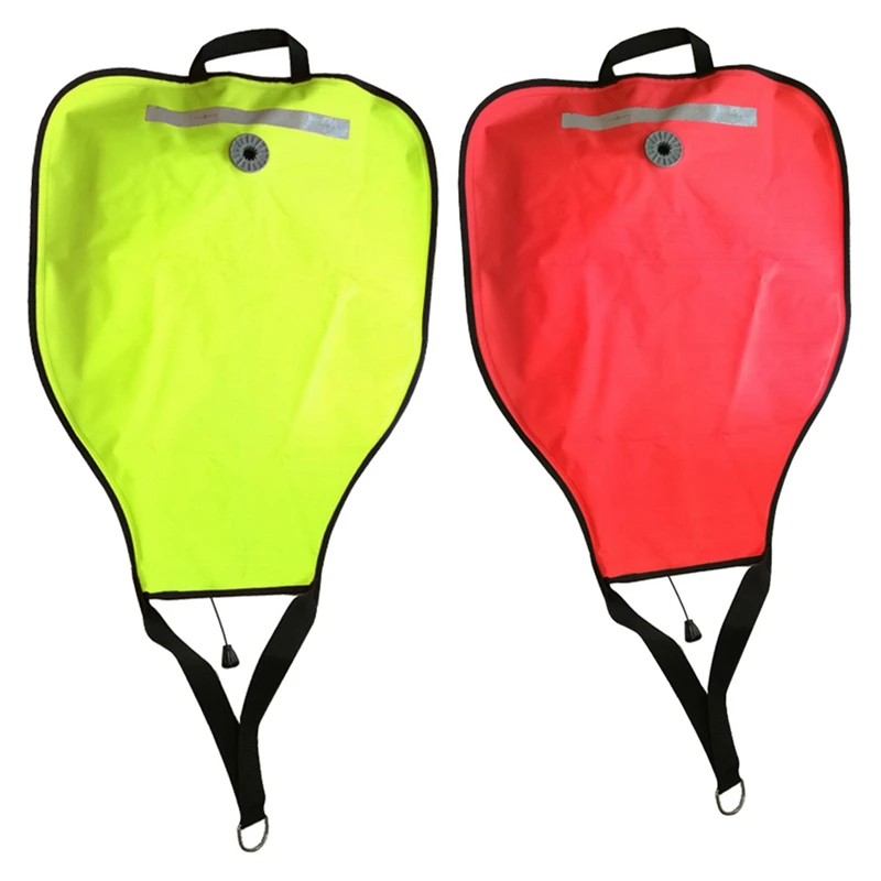 

NEW-2Pcs 50Lbs Nylon Scuba Diving Lifting Bag with Pressure Relief Valve Salvage Rescue Lift Bag Gear Underwater Snorkeling