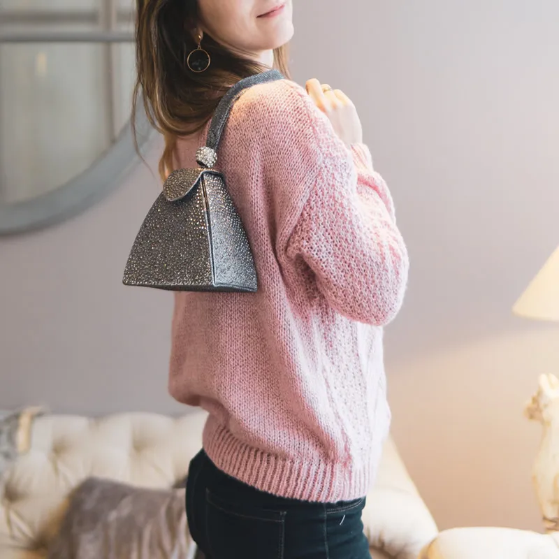 Твердые блестящие кожаные маленькие сумки женские вечерние модные клатчи мягкая