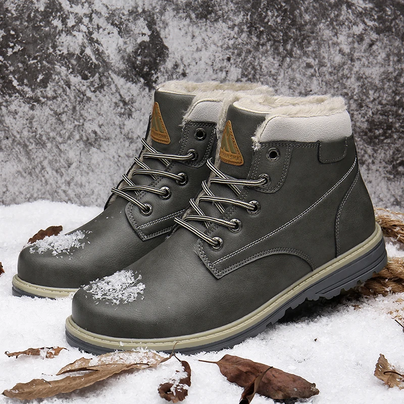 Зимняя обувь Мужская Уличная хлопковая зимние ботинки мужские горные кроссовки