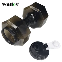 walfos 2 2l dumbbells shaped plastic big large capacity gym sports water bottle outdoor fitness bicycle bike camping cycling
