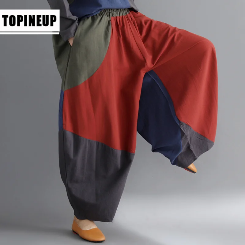 Новое поступление осенне-зимние хлопковые брюки-шаровары популярных цветов в