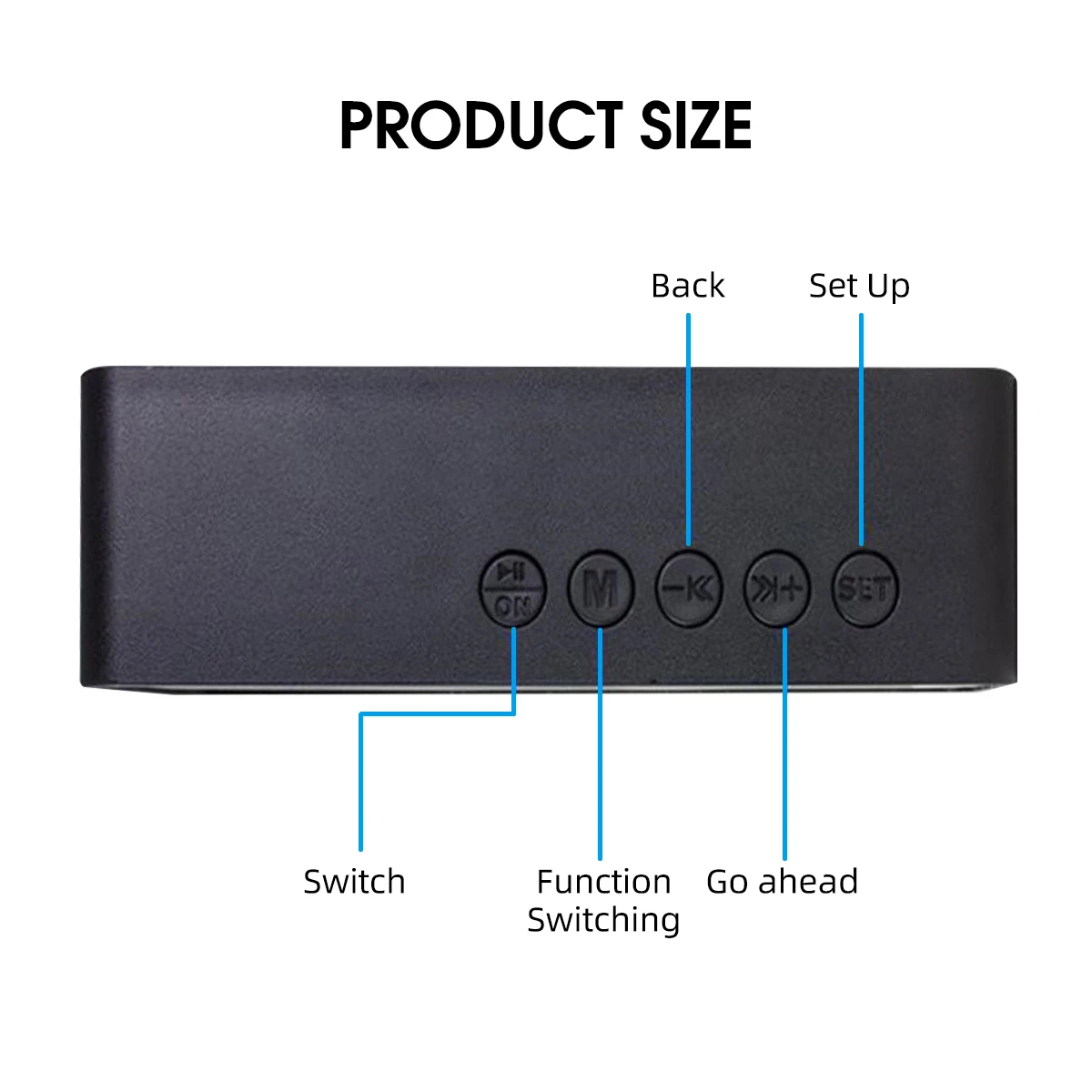 wireless bluetooth speaker fm radio sound box desktop alarm clock subwoofer music player tf card bass speaker boom for huawei free global shipping