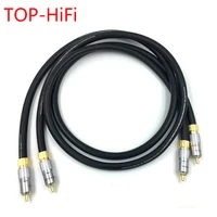 top hifi pair gold plated 2rca cable high end audio cable double rca signal line rca cable for monster xp