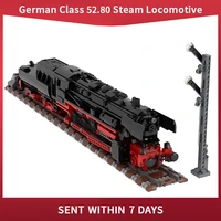 german class 52 80 steam locomotive modular train model building blocks moc modern construction bricks educational toys for kids