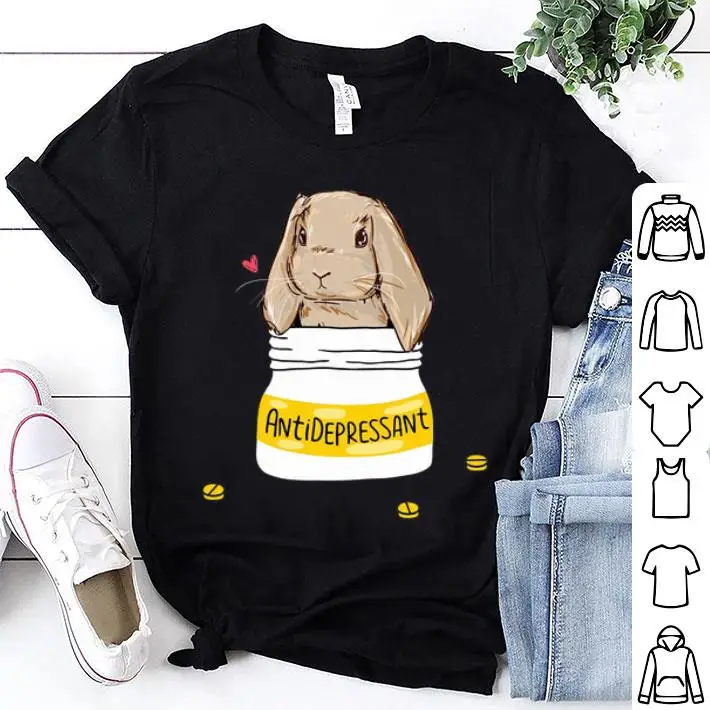 

Bunnies Antide Pressant Men's T-Shirt Summer Cotton Short Sleeve O-Neck Unisex T Shirt New S-3XL
