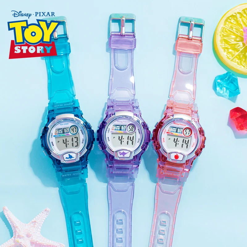 

Disney Original Toy Story Aladding And The Magic Lamp Snow White Cartoon Children Jelly Watches Kids Clock Wrist Watch Girl boy