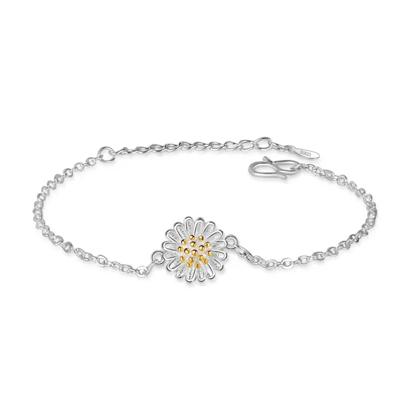 

Sunflower Daisy Bracelets For Women Jewelry Pulseira Feminina