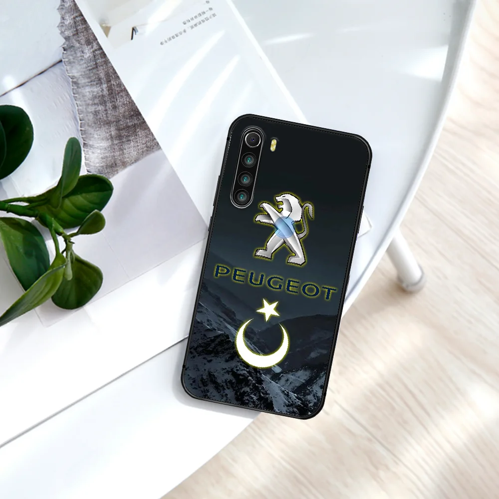 

Peugeots Car Phone Case For Xiaomi Redmi Note 7 8 8T 9 9S 4X 7 7A 9A K30 Pro Ultra black Funda Pretty Bumper Tpu Cell 3D Hoesjes