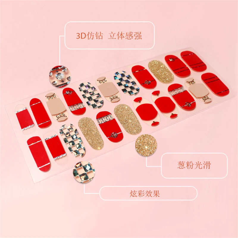 

Line Pattern Retro Style Nail Art Sticker Set Full Covering Gel Decal Tool Nail Art Paper Decoration DIY Nail Art Accessories