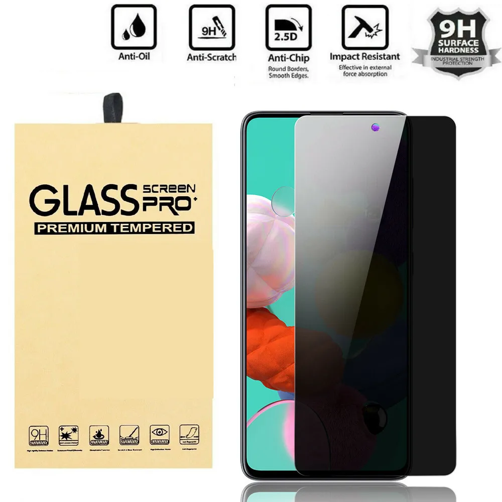 

Full Cover Private Tempered Glass For Samsung Galaxy A51 A71 Antispy Screen Protector For Samsung A71 A51 Privacy Glass