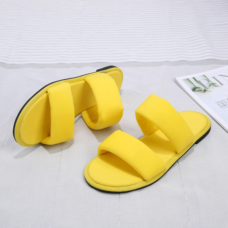 Женские летние пляжные шлепанцы сандалии на плоской подошве пляжная обувь с